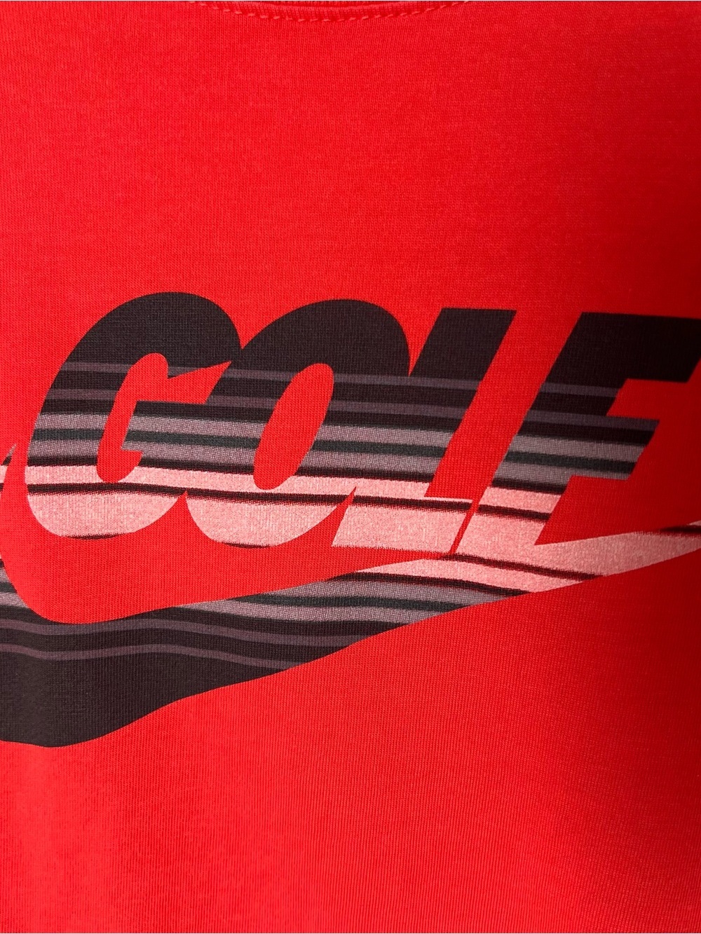 Nike Women’s Red Golf Short Sleeve Tee Shirt Large Loose Fit - Picture 3 of 5